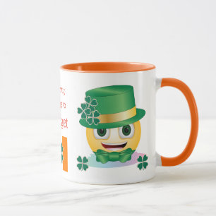 De Naam van de douane Irish Emoji met Pet en de Mo Mok