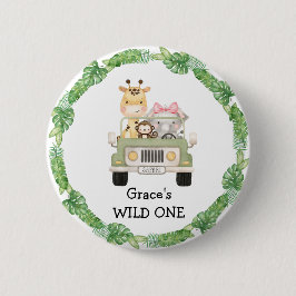 De Naam van de douane is een WILD ÉÉN Button