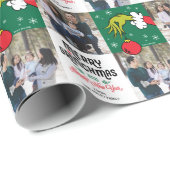 De Naam van de douane met Foto - de Grinch Cadeaupapier (Rol Hoek)