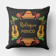 De naam van de douane MEXICO Illustratie werpt kus