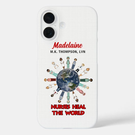 De Naam van de douane Verpleegkundigen helt de Wer Case-Mate iPhone Case (Achterkant)