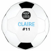 De naam van de douane voegt een Logo Gepersonalise Voetbal (Voorkant)