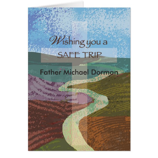 De naam van de douane wenst Veilige Trip, Bisschop (Voorkant)