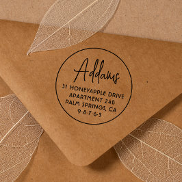 De Naam van de Familie van het manuscript Eenvoudi Rubberstempel