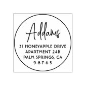 De Naam van de Familie van het manuscript Eenvoudi Rubberstempel (Afrduk)