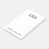 De naam van de firmanaam Post-it Nota's van de Bra Post-it® Notes (Schuin)