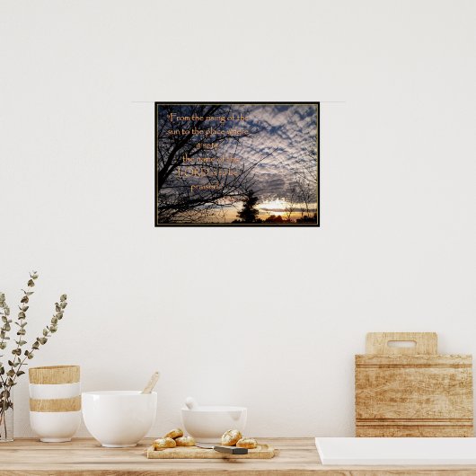 De naam van de heer poster (Keuken)