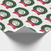 De naam van de kersttaardepots van de hond cadeaupapier (Hoek)