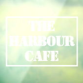 De Naam van de koffie op een Venster die Cling Raamsticker (Vel 3)