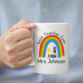 De naam van de leerkracht met een Schattigee kerst Koffiemok