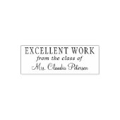 De naam van de leraar personaliseerde uitstekende   zelfinktende stempel (Design)