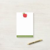 De Naam van de Leraar van de douane met Modern App Post-it® Notes (Op bureau)