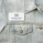 De naam van de logo van de douane wit of om het ev naamplaatje (In situ)