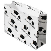 De naam van de moderne gediplomeerde groot cadeauzakje (Achterkant Gekanteld)