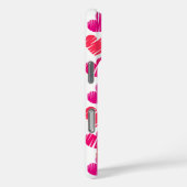 De naam van de moderne rode en roze doodled harten Case-Mate iPhone case (Achterkant / Rechts)