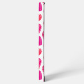 De naam van de moderne rode en roze doodled harten samsung galaxy hoesje (Linkerkant)