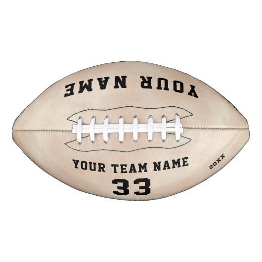 De naam van de moderne Waterverf nummerteam American Football (Voorkant)