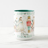 De naam van de Nutcracker Ballet met kerstcadeautj Mok (Midden)