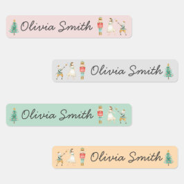 De naam van de Nutcracker-kerstdagschool Labels