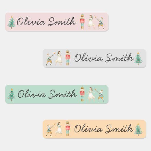 De naam van de Nutcracker-kerstdagschool Labels (Groep)