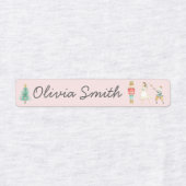 De naam van de Nutcracker-kerstdagschool Labels (Design 1)