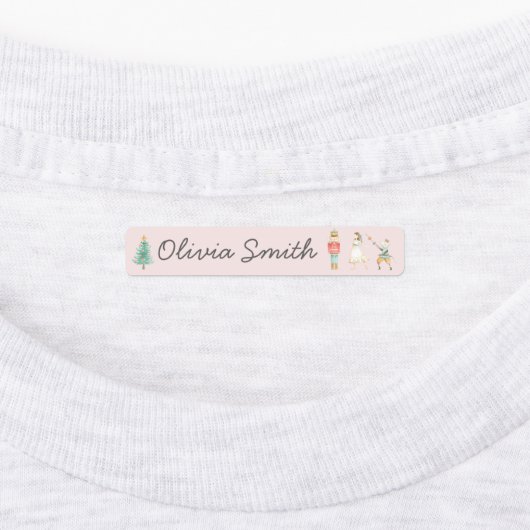 De naam van de Nutcracker-kerstdagschool Labels (Aangebracht)