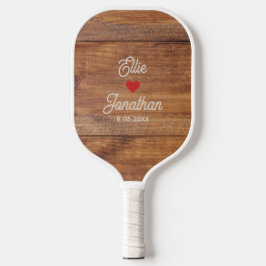 De Naam van de paar van het huwelijk, Hart, Datum, Pickleball Paddle