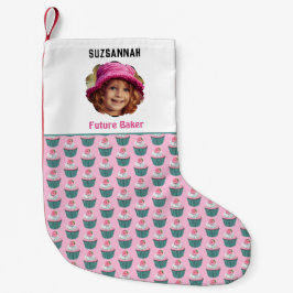 De Naam van de Sjabloon van de Foto Cupcakes van d Kleine Kerstsok