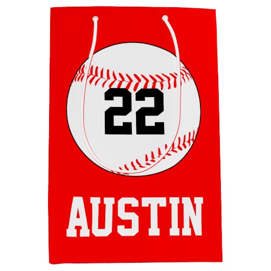 De Naam van de Speler van de Baseball, Aantal, de Medium Cadeauzakje (Voorkant)