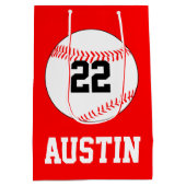 De Naam van de Speler van de Baseball, Aantal, de  Medium Cadeauzakje (Achterkant)