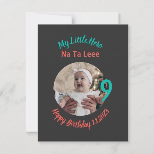 De naam van de verjaardag van het Gepersonaliseerd (Voorkant)