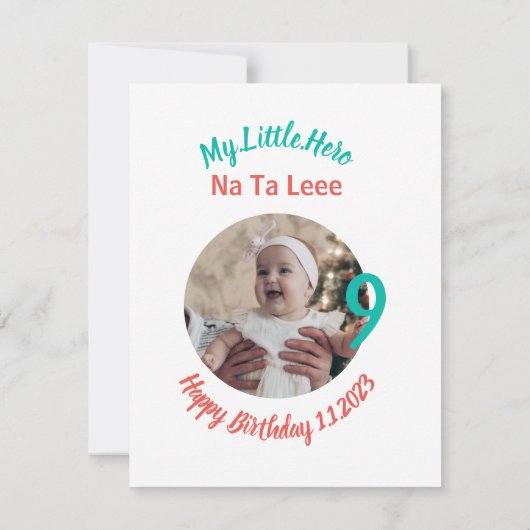 De naam van de verjaardag van het Gepersonaliseerd (Achterkant)