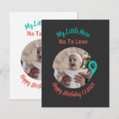 De naam van de verjaardag van het Gepersonaliseerd (Voorkant / Achterkant)