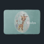 De naam van de Waterverf handschilderde Giraffe be Badmat<br><div class="desc">Met de hand geschilde waterverf baby giraffe ziet er zo zoet uit op dit badmat voor kinderen. Voeg je favoriete naam toe en maak het je eigen naam. Ben zeker om alle passende producten te zien beschikbaar in dit collectie.</div>