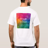 De Naam van de werknemer Logo het Dubbele Begeleid T-shirt (Achterkant)