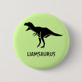 De naam van Dinosaur aanpassen personaliseren Ronde Button 5,7 Cm (Voorkant)