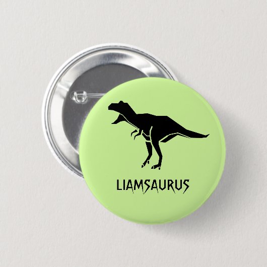 De naam van Dinosaur aanpassen personaliseren Ronde Button 5,7 Cm (Voorkant /achterkant)