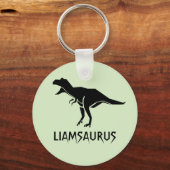 De naam van Dinosaur aanpassen personaliseren Sleutelhanger (Voorkant)