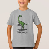 De naam van Dinosaur aanpassen personaliseren T-shirt (Voorkant)