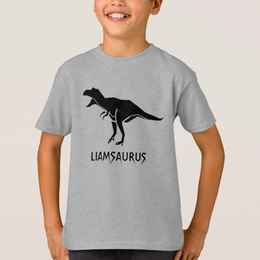 De naam van Dinosaur aanpassen personaliseren T-shirt (Voorkant)