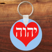 De naam van God in het Hebreeuws Sleutelhanger (Voorkant)