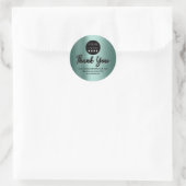 De Naam van het Bedrijf van de logo Dank u het Ver Ronde Sticker (Tas)