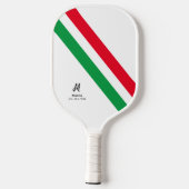 De Naam van het douanemonogram met Mexico-Landkleu Pickleball Paddle (Achterkant)