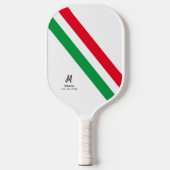 De Naam van het douanemonogram met Mexico-Landkleu Pickleball Paddle (Voorkant)