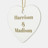 De naam van het gouden witte douanepaar van de kla keramisch ornament (Links)