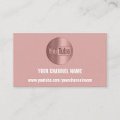 DE NAAM VAN HET KANAAL U DE KNOERPOEDER VAN DE LOG VISITEKAARTJE (Voorkant)