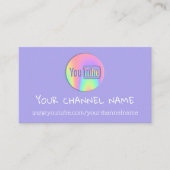 DE NAAM VAN HET KANAAL U DRUKHOLOGRAFIE VAN DE COD VISITEKAARTJE (Voorkant)