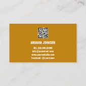 DE NAAM VAN HET KANAAL U DRUKJE QR CODE GROEN WITT VISITEKAARTJE (Achterkant)