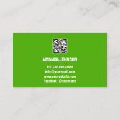 DE NAAM VAN HET KANAAL U DRUKWIT VAN DE LOGO QR CO VISITEKAARTJE (Achterkant)