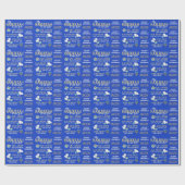 De naam van het kind Hanukkah Wrapping Paper Gift  Cadeaupapier (Vlak)